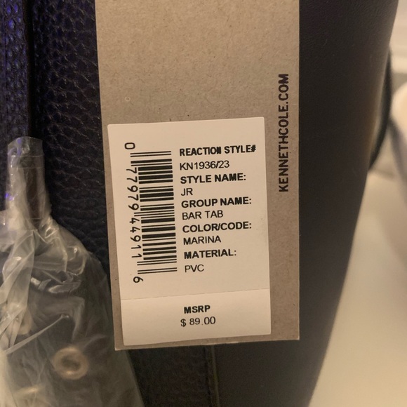 New w/ Tags Kenneth Cole Navy Reaction Purse - Picture 4 of 4